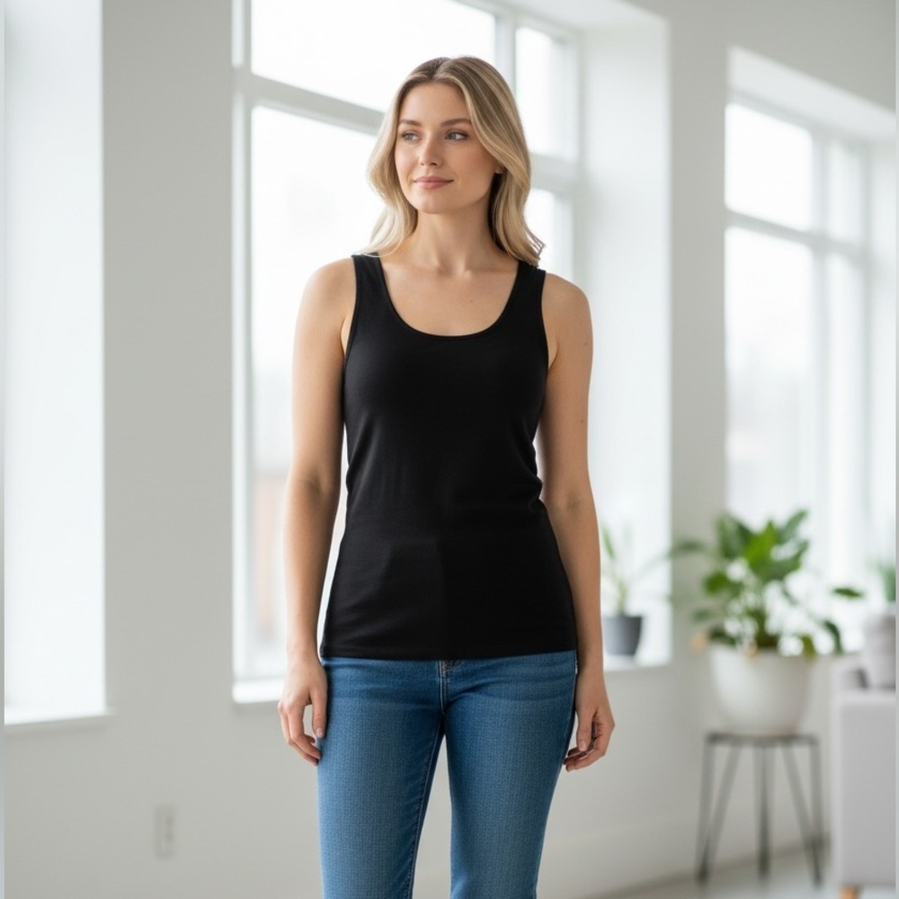 2pc C’est Moi Shell Black/Long sleeve top white SZ:OS